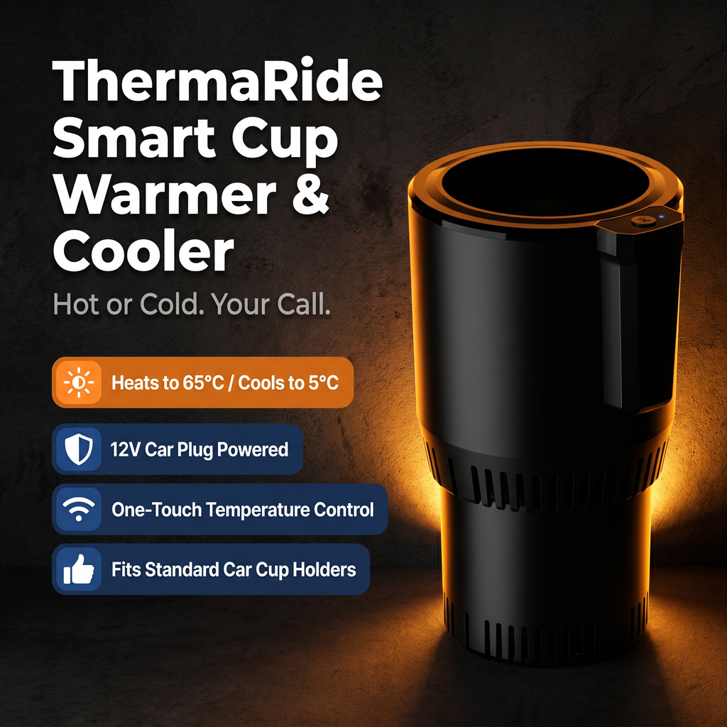 DriveChill 12V Car Cup Cooler & Warmer – Hot or Cold, Your Choice