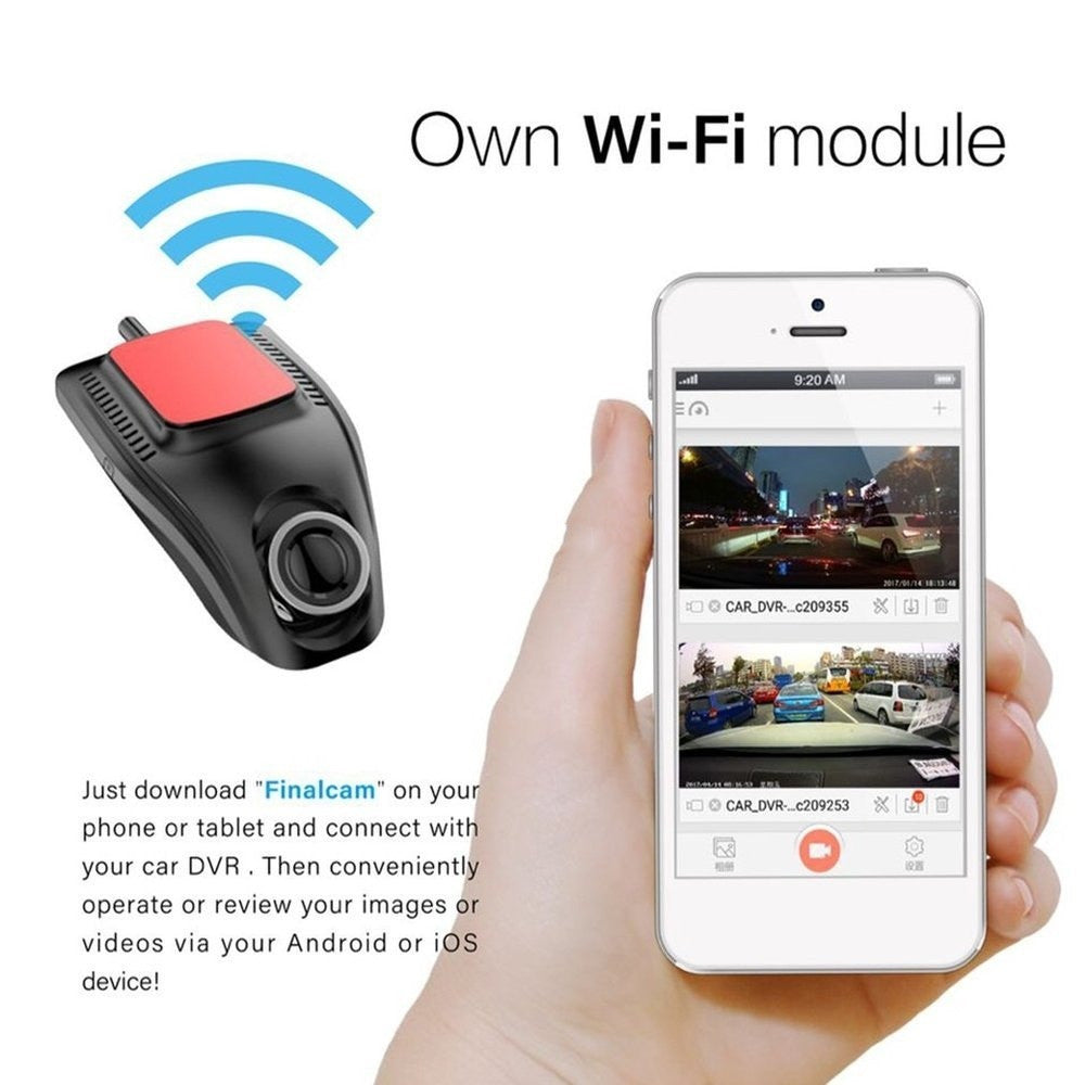 SmartEye Full HD Dash Cam – WiFi-Enabled DVR with Night Vision