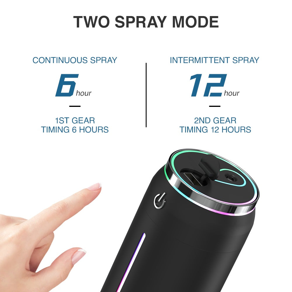 AirFresh 220ml Car Humidifier & Aroma Diffuser – USB Powered