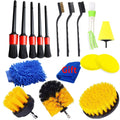 DetailKit Pro 17-Piece Car Detailing Brush Set – Complete Interior Cleaning Kit