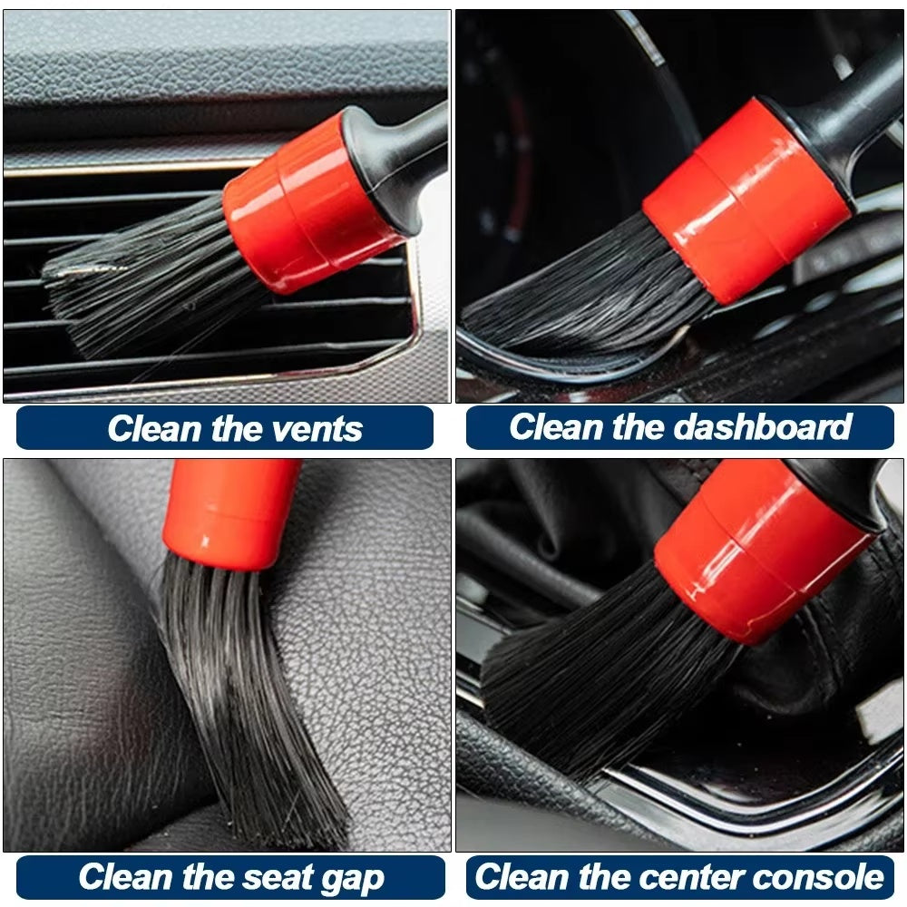 DetailKit Pro 17-Piece Car Detailing Brush Set – Complete Interior Cleaning Kit