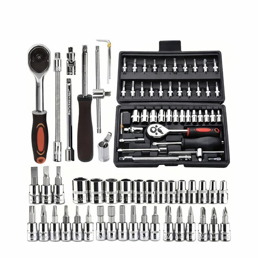 Premium Multi-Function Socket Wrench Set (Complete Tool Kit)