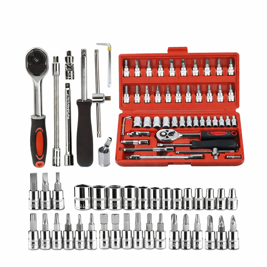 Premium Multi-Function Socket Wrench Set (Complete Tool Kit)
