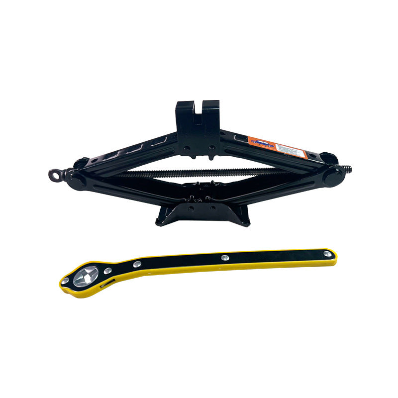 Portable Car Jack with Labor-Saving Crank Wrench – Easy Lift Tire Repair Tool