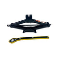 Portable Car Jack with Labor-Saving Crank Wrench – Easy Lift Tire Repair Tool
