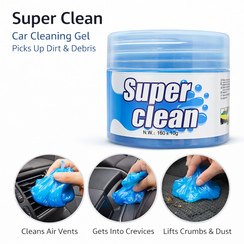 Super Clean Car Cleaning Gel – Interior Detail Essential