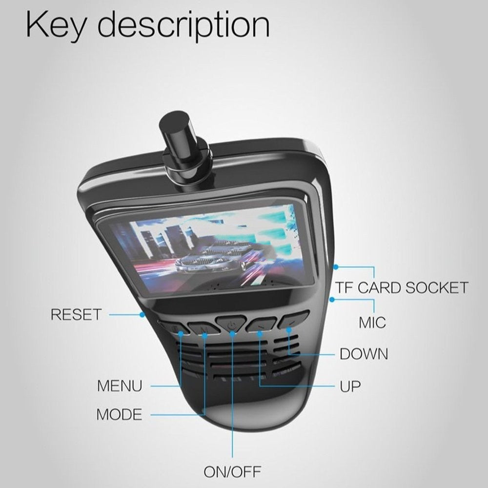 SmartEye Full HD Dash Cam – WiFi-Enabled DVR with Night Vision